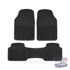 For All Honda Pilot Car Floor Mats 3pcs Premium Rubber Custom All Weather Fit