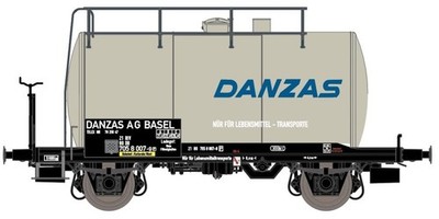 Exact Train EX20681, Kesselwagen DANZAS, DB, W13+ Exklusiv, Neu & OVP, H0