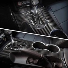 Mustang 2015-2023 Real Carbon Fiber Center Console Gear Shift Bezel Trim Overl Mustang 2015-2023 Real Carbon Fiber Center Console Gear Shift Bezel Trim Overl