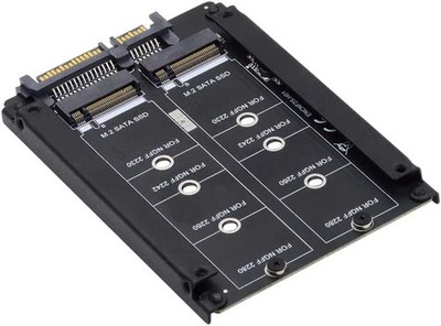 NFHK Dual NGFF B+M Key M.2 SSD Karte JOBD Raid0 Span Bridge auf 2,5 Zoll SATA Kamm