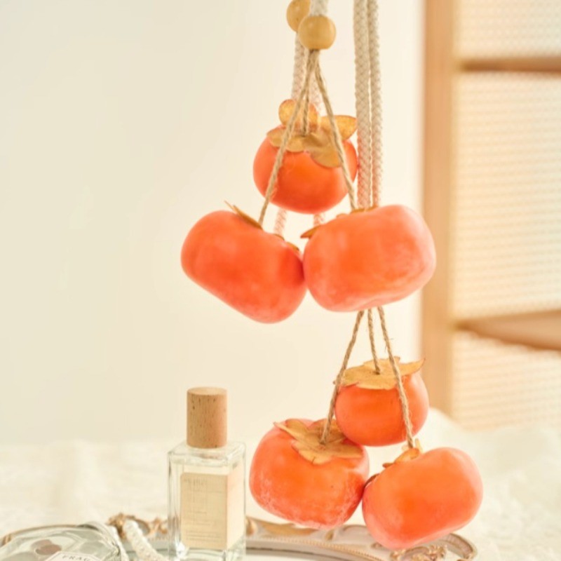 1 Pair Simulated Persimmon Curtain Tie Backs Rope Home Binding Holdbacks