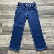 VTG Sears Roebucks Genuine Denim Jeans Men  s 33x32 Blue Straight Leg