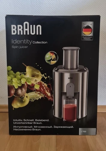 Braun Entsafter Identiity Collection J700 1000 W Grau
