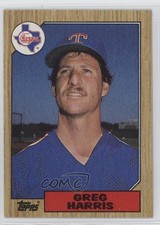 1987 Topps Wrong Back Clint Hurdle Greg Harris ( Back) #317 0kb5
