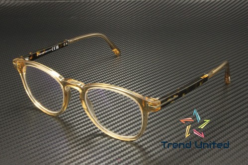 Tom Ford FT5891 B 047 Plastic Light Brown Other 49 mm Unisex Eyeglasses