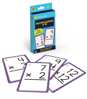 Multiplication 0 to 12 Flash Cards (Brighter Child Flash Cards) - Cards - GOOD