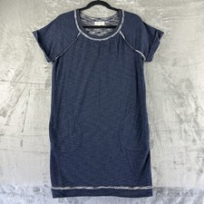 Max Studio Dress Women's S Blue Sweater Dress Shirt Dress Pockets