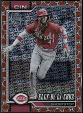 2026 Topps Series 1 Spring Training Orange Foil /25 Elly De La Cruz #150 Reds