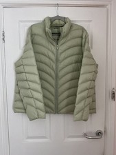 MARKS & SPENCER FEATHER & DOWN PUFFER JACKET LIGHT MINT SIZE 20 FOR SALE £20