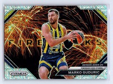 Marko Guduric 2023-24 Panini Prizm EuroLeague #9 Fireworks Mojo #/25