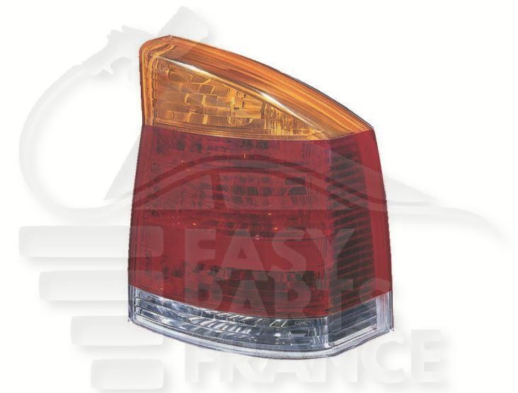 Feu arrière droit Opel Vectra avec verre polycarbonate transparent 09/05