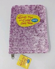 Vintage Girls Diary Purple Fuzzy Zippered THE REAL ME ONLY GOD CAN SEE Religious