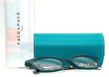 FACE A FACE Mandy 2 Col. 2281 Teal Womens Semi Cat Eye Eyeglasses 50-16-137