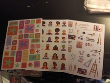3X STICKERS FOR SCRAPBOOKING/JOURNALS 19X14 CM ST279