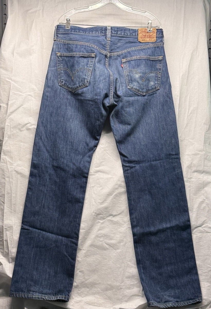 Levi's 501 Original XX Fit Jeans W36 L34 Made in Haiti Button Fly