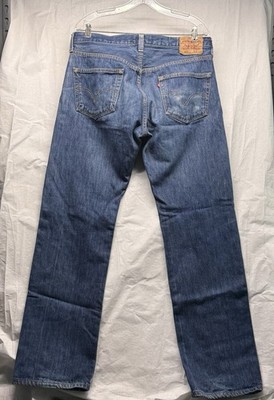 Levi's 501 Original XX Fit Jeans W36 L34 Made in Haiti Button Fly