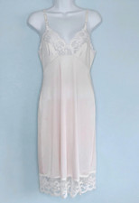 Vtg Vanity Fair Outlet Slip Dress Antron III sz 32L Coquette, Dainty Pale Pink