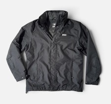 Helly Hansen mens M Medium black full zip outdoor jacket EUC