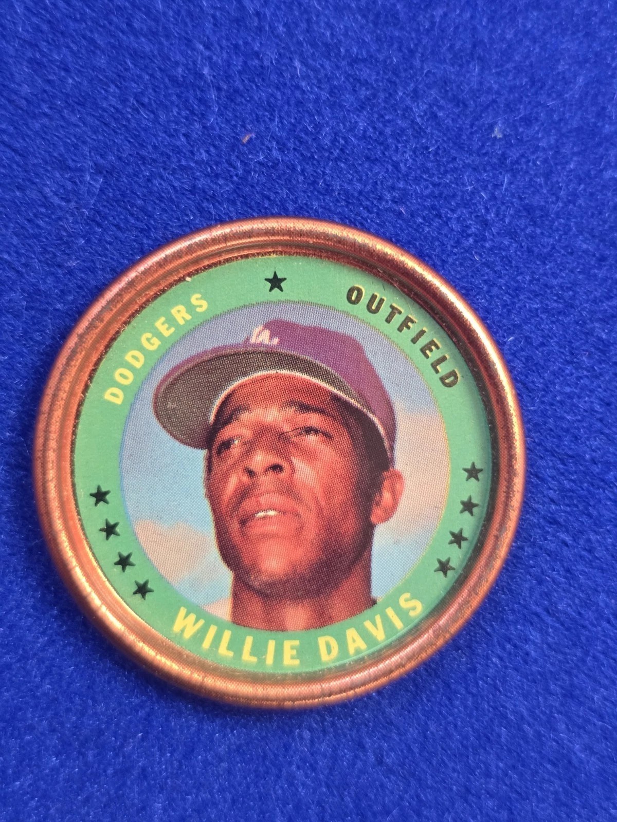 1971 topps baseball coins . Set Break...  # 93 Willie Davis