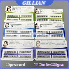 Dental Orthodontic Brackets MIM Monoblock Mini/Standard Roth/MBT 022 345 Hooks