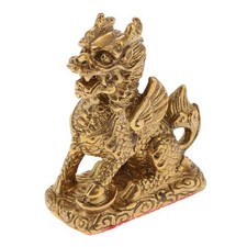 Lovoski Feng Shui Golden Brass lin/Kylin Wealth