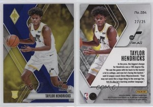 2023-24 Panini Phoenix Rookies Blue /35 Taylor Hendricks #264 Rookie RC