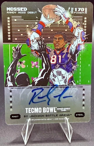 MOSSED/RANDY MOSS 2026 Bo Jackson Battle Arena Tecmo #RMA7 Steel Auto