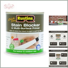 Image of Multi-Purpose White Primer - Rustins Stain Block, 250ml Water-Based Solution