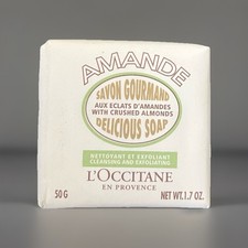 NEW L'Occitane Amande Soap with Almond Oil 50g/1.7oz Travel Size Bar - SEALED