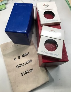 Coin Supply Lot 2x Slab Box 2x Intercept Single Slab Box US Mint Bag Campos