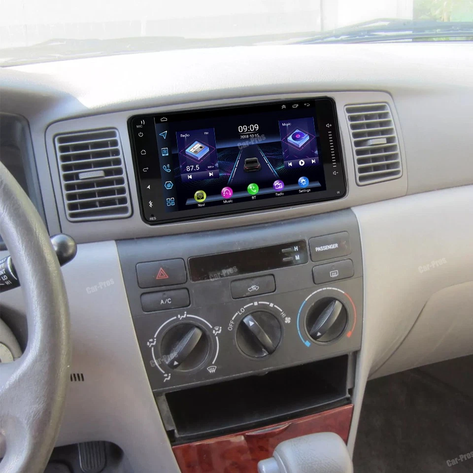 7"" Apple CarPlay sem fio para rádio estéreo automotivo Toyota Corolla 2002-2006 + câmera - Imagem 3 de 4