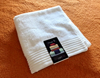 MÖVE Loft Handtuch 50x100cm weiß (snow 001) 100% Baumwolle (Airspin)