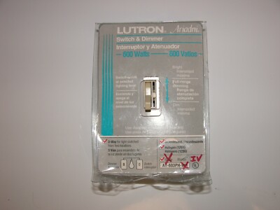 Lutron Ariadni AY 603P-IVORY 3-way 600W toggle switch and pre-set dimmer