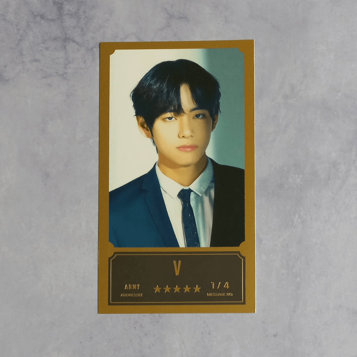 BTS 2020 Bang Bang Con The Live Official Message Photo Card