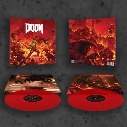 Doom Deluxe Double Vinyl Soundtrack 2 LP Cacodemon Red Record OST Mick Gordon - Picture 5 of 5