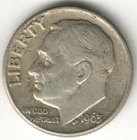 USA - 1963D - Dime - Roosevelt Silver - Low Mintage - #12951RG