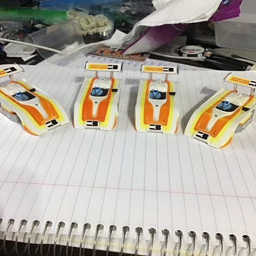 VINTAGE 4 PIECE GROUP AURORA AFX SLOT CAR BODIES / 3 CAN AM / NEW OLD