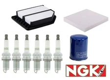 Tune Up Kit NGK PLUGS Oil Air Cabin Filter for 2006 - 2011 Honda Civic 1.8L