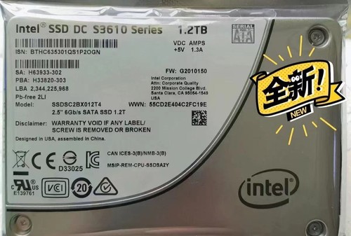 1.2TB Intel S3610 Series SSD Enterprise 2.5" SSDSC2BX012T4 MLC SATA FW:G2010150