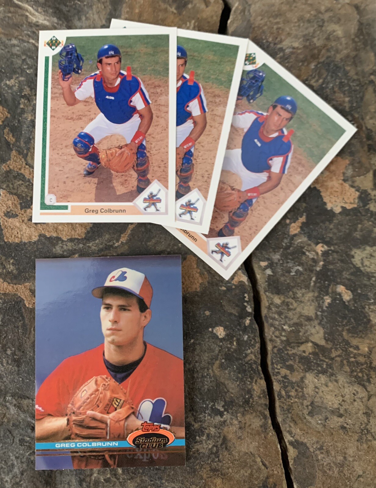 Greg Colbrunn Baseball Cards. Montreal Expos