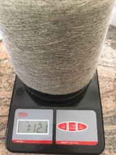 wool yarns, 1.75lb / 790 grams cone gray