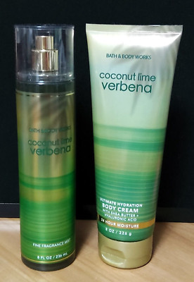 Bath & Body Works COCONUT LIME VERBENA (Fine Fragrance Mist & Body Cream) - NEW