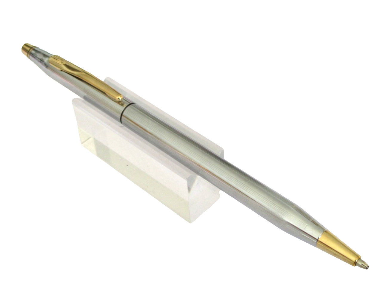 Stylo bille Cross Century Classic argenté MX646 original neuf de stock en métal chromé