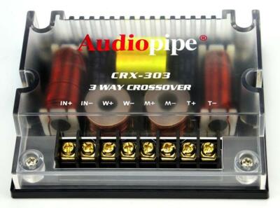 Audiopipe 3 Way Crossover CRX-303 300 Watts Passive Crossover Car Audio 4 Ohm