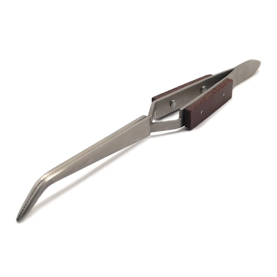 Pince Brucelles Droite ou Courbée (au choix) Maquettisme Modelisme 1/35 1/24 HO - Photo 2/3