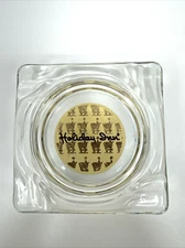 Vintage Holiday Inn Hotel Clear Glass 4" Square Ashtray Cigar Motel (READ)