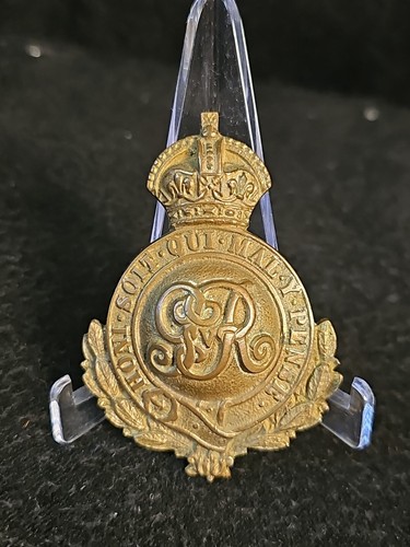 Original British Army Victorian Cavalry Horse Bridle / Pouch Badge