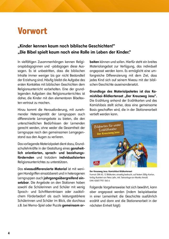 Thumbnail - Arbeitsmaterial Grundschule. Stationenlernen Religion. Der Kreuzweg