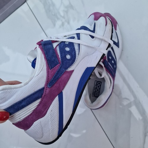 Saucony Mans Größe 9,5 UK 44,5 GRID 9000 Laufschuhe - lila weiß blau - Bild 8 von 21