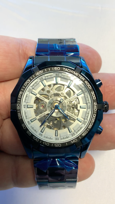Men's Watch Skeleton Mechanical Luminous Luxury Waterproof Sport